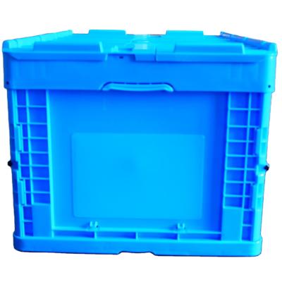 China collapsible & Folding Universal Plastic Collapsible Pallet Bin Pallet Plastic Containers Tied Lid for sale