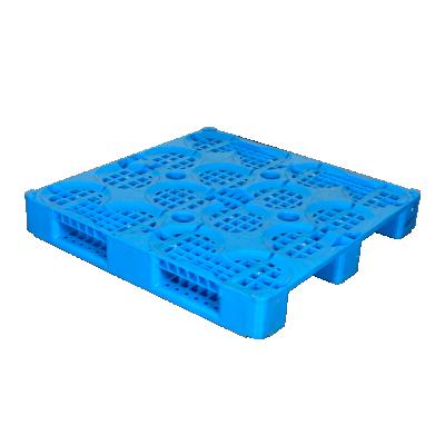 China Warehouse Four Way Rackable Storage Entrance Heavy Duty Double Sided European Reversible Plastic Pallets Large for sale