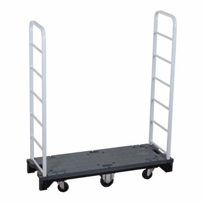 China Industrial Warehouse U-boat Trolley Roll Container With 6 Wheels Platform Cart for sale