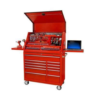 China Commercial Metal Garage Workshop Furniture Tool Cart Lockable Drawer Tool Trolley for sale