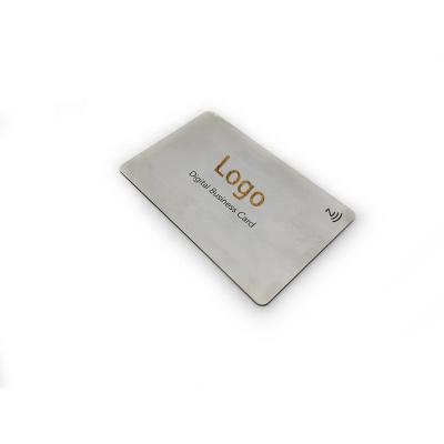 China Waterproof / Weatherproof Hot Glossy rfid silvery metal+PVC customized printing colorful metal nfc card for sale