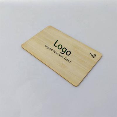 China Environment Friendly Environment friendly wooden durable customized rfid card digital nfc business card for sale