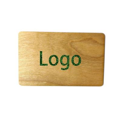 China Environment Friendly CR80 portable 8 types wood customized support printing/engrave nfc chip rfid card for sale