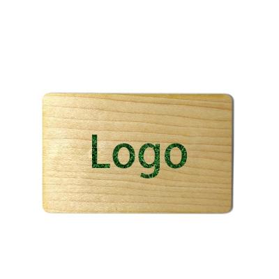 China Environment Friendly Wide use business sharing/identify customized portable rfid nfc wood 213 chip card for sale