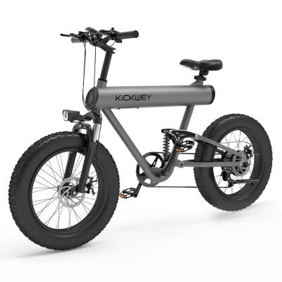 China Hot Selling Aluminum Alloy 20 Inch 48v 500w 750w 10Ah 15Ah Battery Fat Tire Electric Bike E-Bike for sale