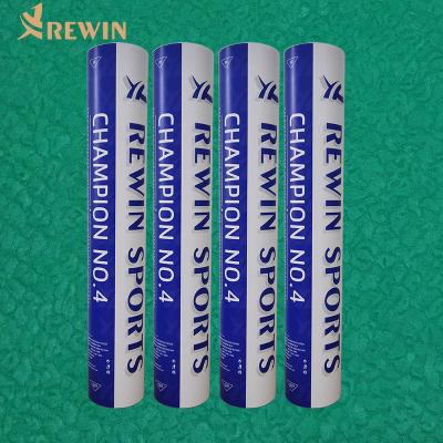 China High quality international tournament Duck Feather Shuttlecock with natural cork for tournament and professional players for sale