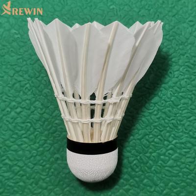 China Cheap Hot Sales Club 505 Goose Feather Practice Badminton Shuttlecock for sale