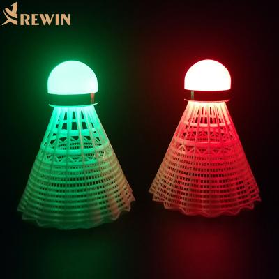 China Cheap Practice 1102 Good Quality LED Nylon Badminton Flashing Shuttlecocks For Night Game for sale