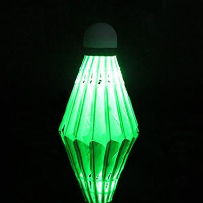 China NEW Bright Rainbow Practice Badminton Flashing Led Shuttlecock For Night for sale