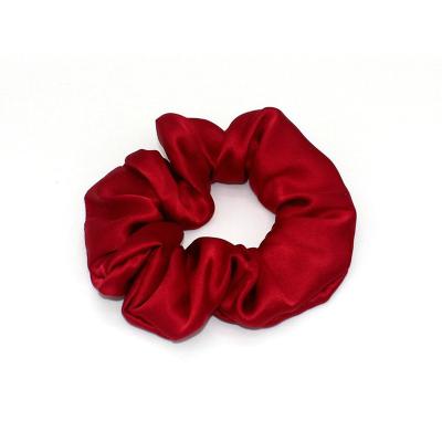 China 2021 Newest 3.5cm Fashion Scrunchies Wholesale Hot Selling Oversized Silk Ponytail Holder 100% Mulberry Hair Accessories For Women for sale