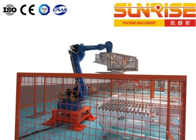 China Palletizer-Roboter-automatisches Umverpackungs-System, SONNENAUFGANG automatische stapelnde Maschine zu verkaufen