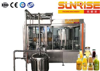 China 12000B/H Glass Bottle Filling Line , 40 Filler Juice Filling Line for sale