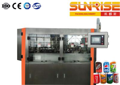 China SUNRISE Carbonated Drinks Production Line , Can Filling Line 600C/M for sale