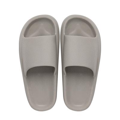 China Comfortable Summer Anti-slippery Thick Soles Couples Slippers Home Solid Color Slippers Men And Women Cool Indoor And Outdoor Bath Hindrance for sale