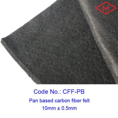 China 8mm Industrial Pan Based Carbon Fiber Felt Rolls 0.12 - 0.16g/cm3 à venda