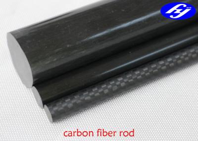 Cina Fibra opaca/lucida del materiale composito del carbonio rotondo di Rod, della pultrusione del CFRP del carbonio in vendita