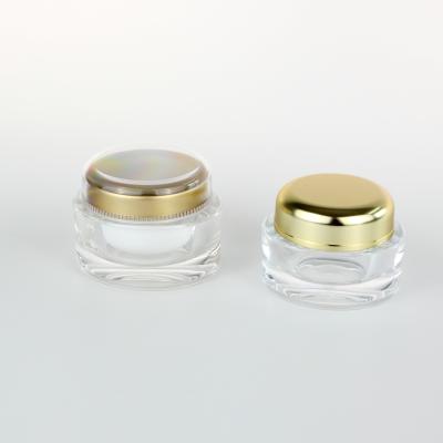 China Empty Skin Care Cream Square Cream Container For 30g Acrylic Cosmetic Cream Jar for sale