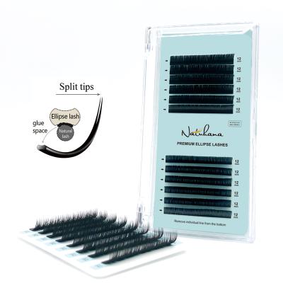 China NATUHANA OEM Natural Long Soft Easier Operate Flat Accessories Lash Products Eyelash Extension Ellipse Eyelash Extension Ellipse for sale