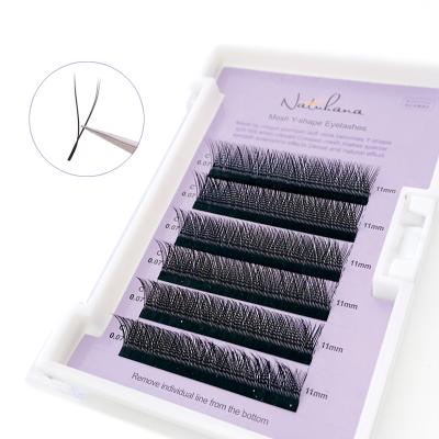 China NATUHANA 2021 New Arrival Y Shape Eyelash Extension Natural Long Private Label And Premium Korean Bulk Silk Eyelash Extension for sale