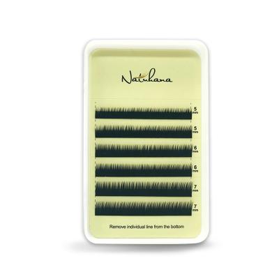 China NATUHANA Individual Long Soft Natural Bottom Eyelash Extension Natural Under J Curl 5-7 Mix Mink Lower Lashes Synthetic For Makeup for sale