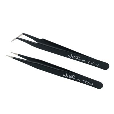 China NATUHANA durable factory price and high quality eyelash tweezers 2020 hot sale eyelash tweezers and professional eyelash tweezers for sale