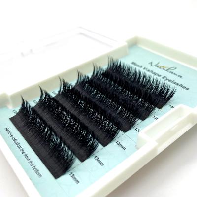 China NATUHANA New Arrival PBT Natural Soft Fiber V-Shape Synthetic Eyelashes Mink Eyelashes False Eyelash Extensions for sale