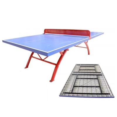 China Eco-Friendly Durable Foldable Outdoor Indoor Table Tennis Table SMC All Weather Waterproof Ping Pong Table for sale