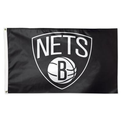 China Brooklyn Nets Team NBA National Basketball Association Polyester Indoor Outdoor 3 X 5 Feet Flag for sale