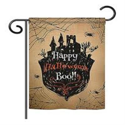 China Custom Printing Outdoor Advertising Display Polyester High Quality Supporter Halloween Merry Christmas Thanksgiving Garden Yard Decoration Flag Banner for sale