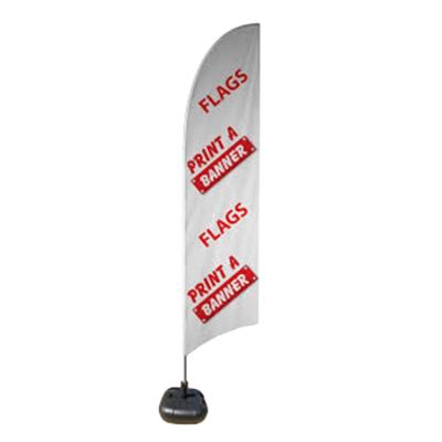 China Health Care Institute Polyester Beach Feather Outdoor Flying Flags Banner Double Sided Printed Promotion Advertising Flag for sale