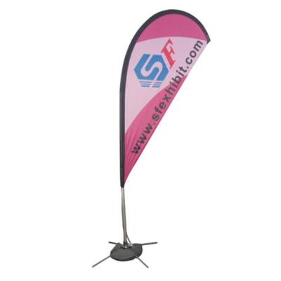 China Hot Health Care Institutes Products Beach Flag Banner China For Advertising Beach Water Drop Flag Tear Drop Flag Promotional Polyester for sale