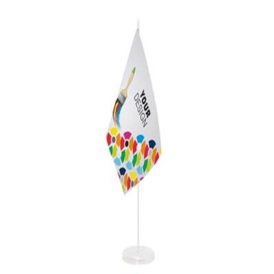 China Health Care Institute Fast Delivery 48h Flag 100% Polyester Wholesale Hot Sales Custom Table Flags for sale