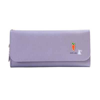 China PU New Lovely Lady's Wallet Rabbit Pattern Long Printed Wallet Card Bag Zero Wallet for sale