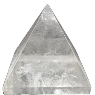 China China Natural White Quartz Clear Translucent Crystal Pyramid for sale