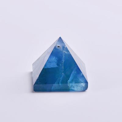 China China wholesale natural blue fluorite crystal pyramid for sale