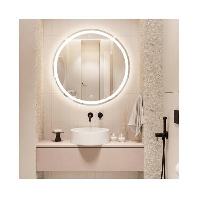 China Bright China Professional Manufacture Mounted Lighting Anti Fog Bathroom Round Led Mirror for sale