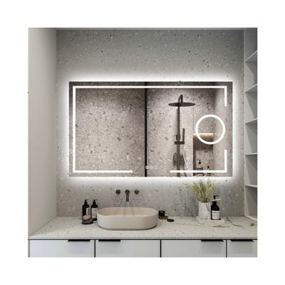 China High Quality Widely Used Enlarging Custom Bathroom Rectangle Led Mirror for sale