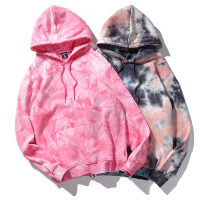 China 2020 Anti-wrinkle Custom Popular Cotton French Terry Tie Dye 100% French Oversized Hoodie for sale