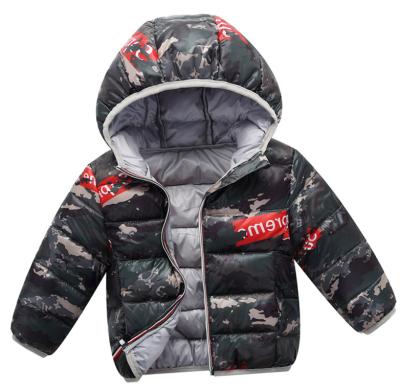 China 2021 Winter New Arrival QUICK DRY Waterproof Camouflage Jacket Toddler Boys Down Coat Jacket for sale