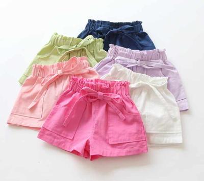 China Anti-pilling Hotsale color summer baby empty shorts with pocket fashion kids shorts pants for 1-8 years old for sale