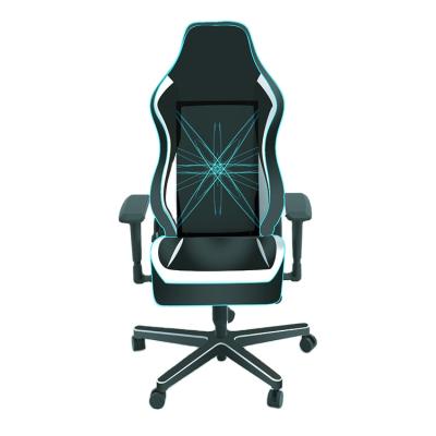 China Ergonomic Massage Logo Reclining Ergonomic High Back Luxury Gaming-Chair Luxury Custom Gaming Best Racing Chair RGB Led Gaming Chair With Footrest for sale