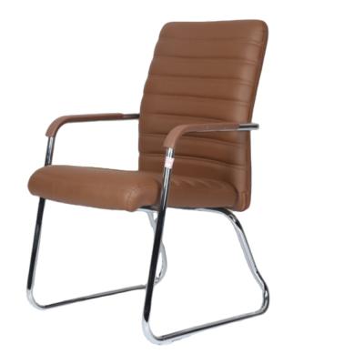 China (Size)Adjustable Modern Visitor Chair Upholstered PU Leather Guest Waiting Room Cushion Reception Chair for sale