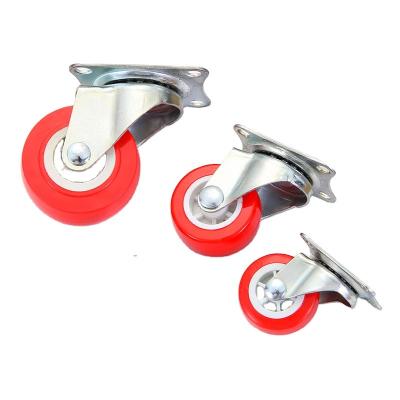 China Wholesale Modern High Quality Black Red Blue White 2 Inch PVC Caster Wheel for sale