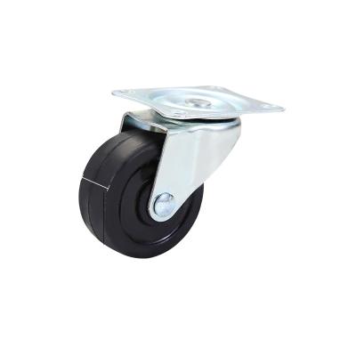 China Good Production Technology Modern Black Chair Rubber Wheel Casters Table Bases Caster for sale