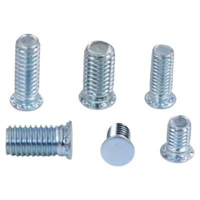 China Durable Carbon Steel Fastener Flat Head Self Folding Studs High Strength Round Head Press Riveting Screw Self-Folding Stud Rivet Studs for sale