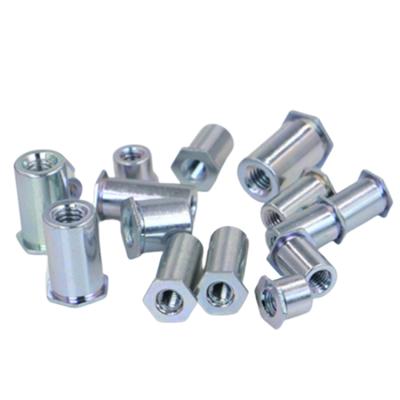 China Durable High Quality Precision Threaded Nut Column Hardware Sheet Metal Hex Self Clamping Standoff for sale