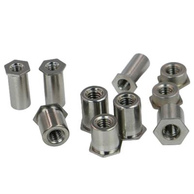 China Durable Wholesale Quality Bottom Guaranteed Hole Through Hole Pressure Riveting Nut Column for sale