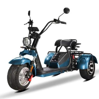 China Unisex 2000W Powerful 3 Wheel Fat Tire Suspension Electric Scooter 5-6H Charging Time for sale