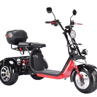 China Citycoco 3 Wheel Electric Scooter 3000w 2000 Watt Citycoco Two Seater Wide Wheel Road for sale