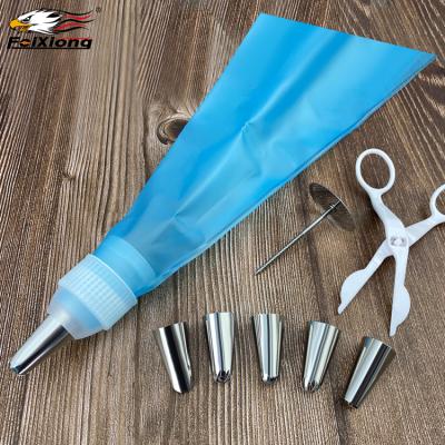 China Viable Cake Decorating Pen Cream Bag Stainless Steel Spouts Pipe Baking Accessories for sale